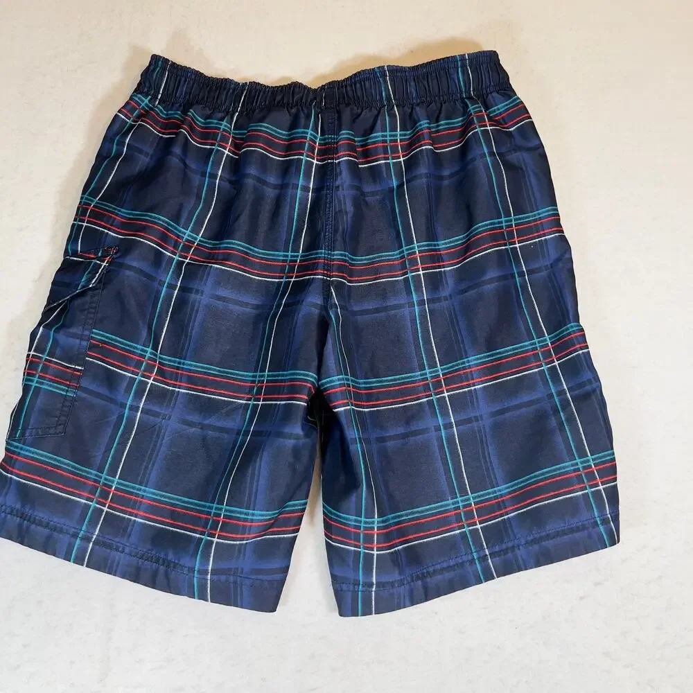 Speedo Bathing Suit Trunks Men's Small Mesh Lined Pockets Drawstring Beach Swim - Picture 3 of 14